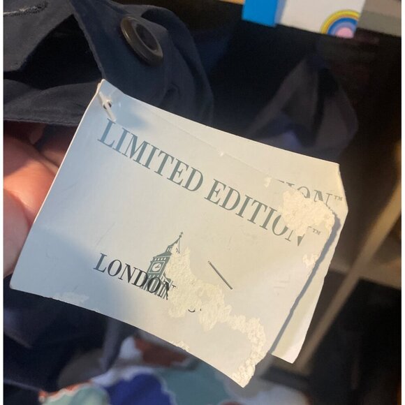 London Fog Limited Edition Navy Mid Length Full Zip Jacket Sz M - Picture 4 of 7